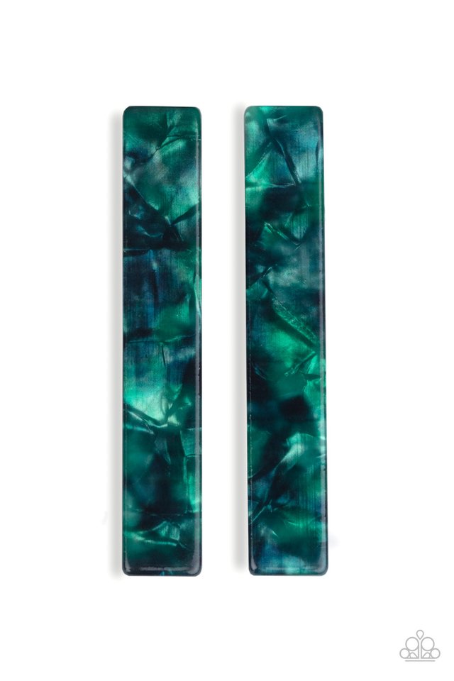 Right HAIR, Right Now - Green - Paparazzi Hair Accessories Image