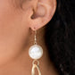 Big Spender Shimmer - Gold - Paparazzi Earring Image