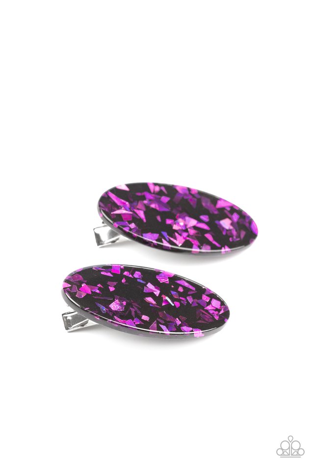 Get OVAL Yourself! - Purple - Paparazzi Hair Accessories Image