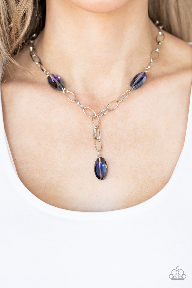 Power Up - Purple - Paparazzi Necklace Image