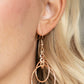 Three Ring Couture - Rose Gold - Paparazzi Earring Image