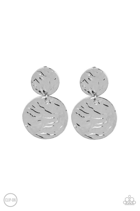 Relic Ripple - Silver - Paparazzi Earring Image