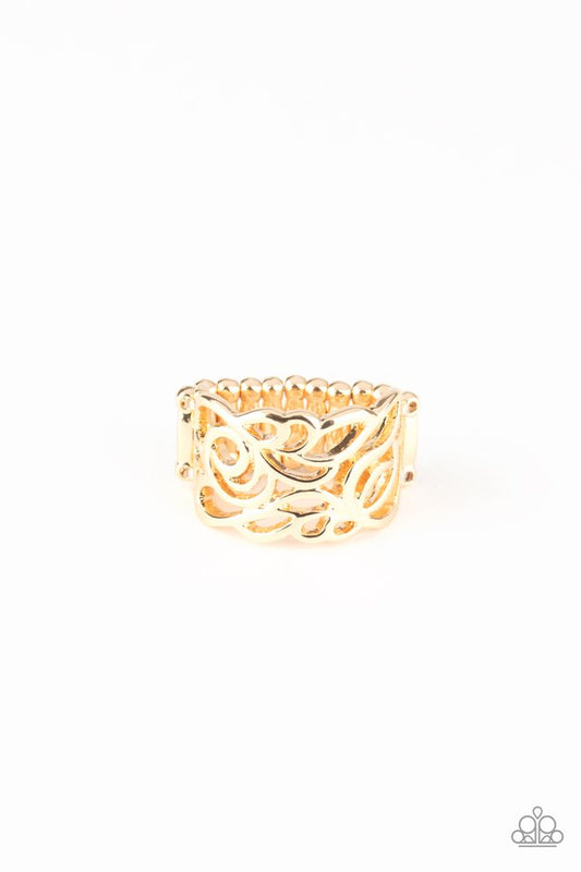 Ivy Leaguer - Gold - Paparazzi Ring Image