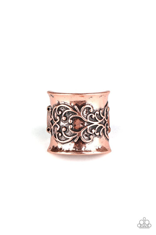 Me, Myself, and IVY - Copper - Paparazzi Ring Image