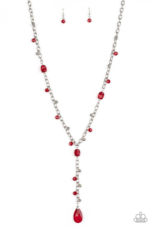 Afterglow Party - Red - Paparazzi Necklace Image