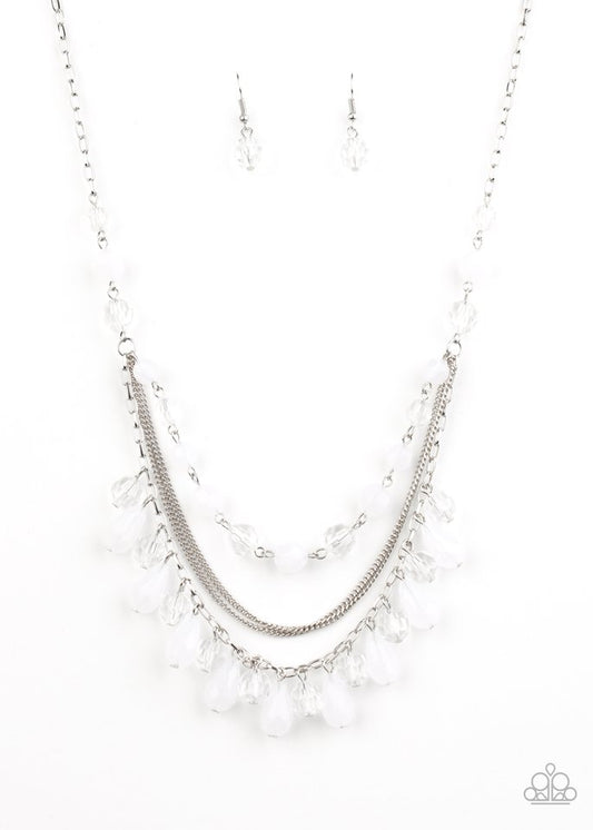 Awe-Inspiring Iridescence - White - Paparazzi Necklace Image