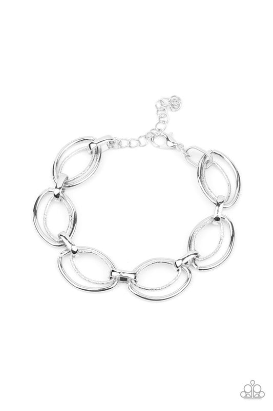 Simplistic Shimmer - Silver - Paparazzi Bracelet Image