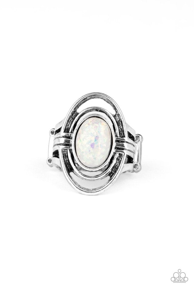 Peacefully Pristine - White - Paparazzi Ring Image