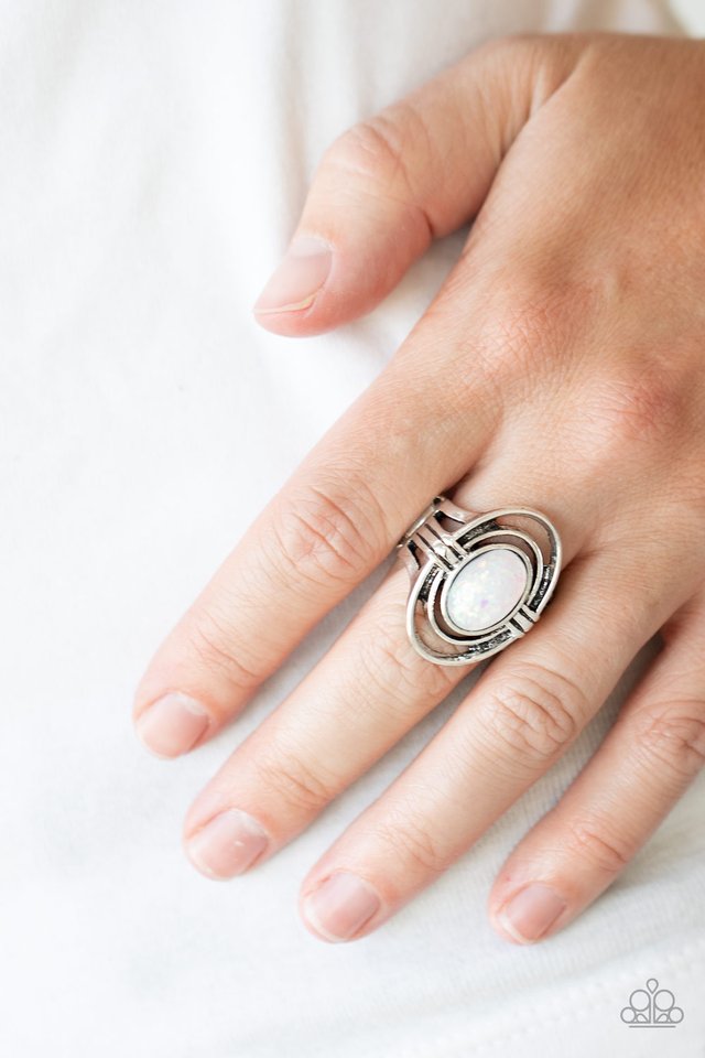 Peacefully Pristine - White - Paparazzi Ring Image
