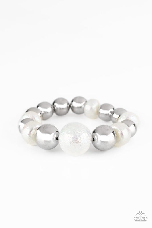 Starstruck Shimmer - White - Paparazzi Bracelet Image