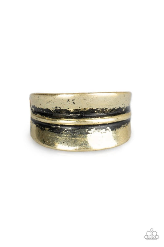 Band Together - Brass - Paparazzi Ring Image