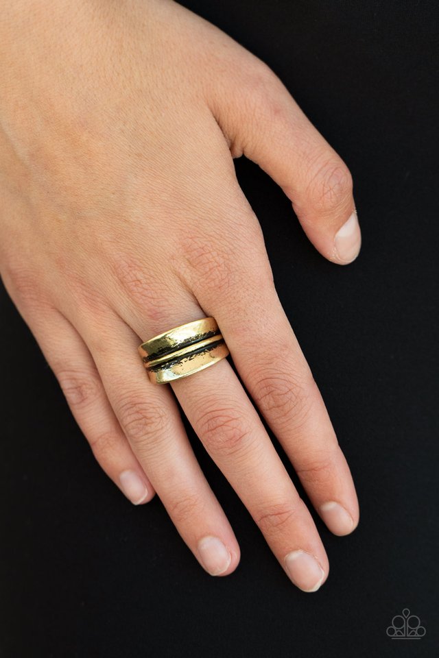 Band Together - Brass - Paparazzi Ring Image