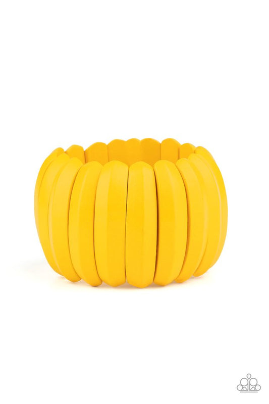 Colorfully Congo - Yellow - Paparazzi Bracelet Image