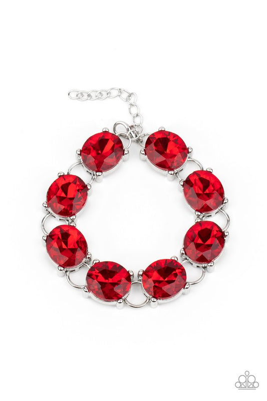 Mind Your Manners - Red - Paparazzi Bracelet Image