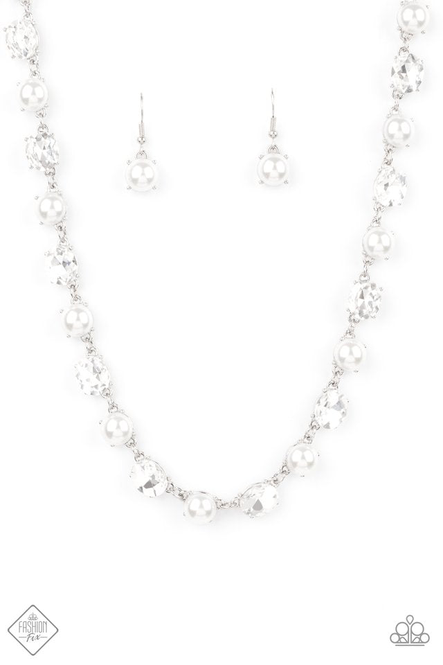 Go-Getter Gleam - White - Paparazzi Necklace Image