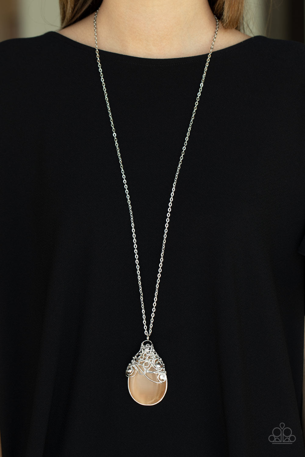 Paparazzi Necklace ~ Tangled Gardens - Orange