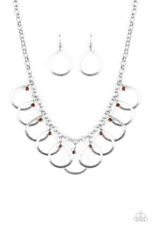 Drop by Drop - Brown - Paparazzi Necklace Image
