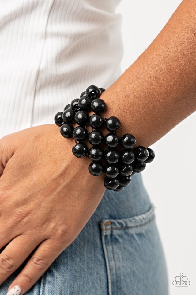 Tiki Tropicana - Black - Paparazzi Bracelet Image