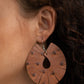 Palm Islands - Brown - Paparazzi Earring Image