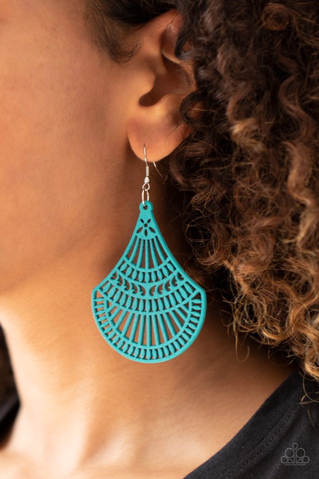 Tropical Tempest - Blue - Paparazzi Earring Image
