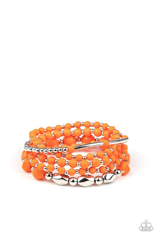 Vibrantly Vintage - Orange - Paparazzi Bracelet Image