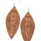 Wherever The Wind Takes Me - Brown - Paparazzi Earring Image