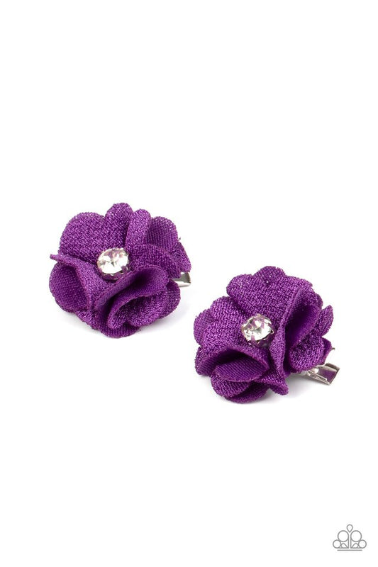 Watch Me Bloom - Purple - Paparazzi Hair Accessories Image