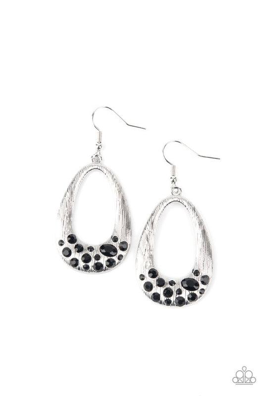 Better LUXE Next Time - Black - Paparazzi Earring Image
