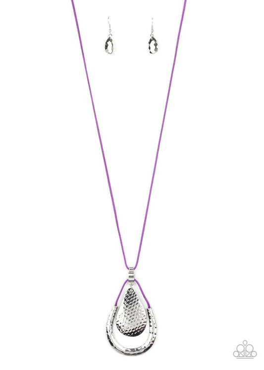 Texture Trekker - Purple - Paparazzi Necklace Image