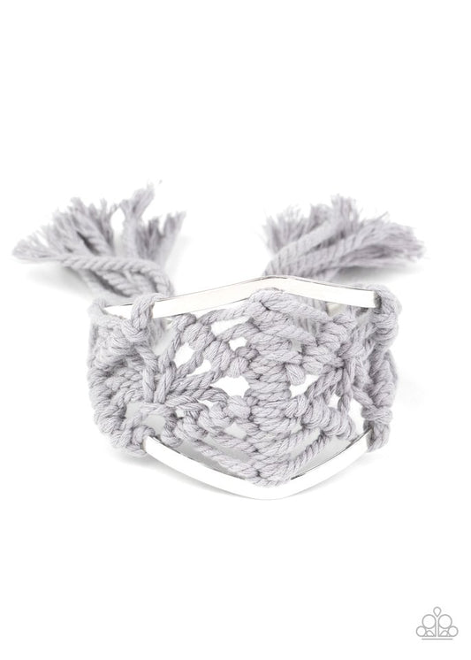 Macrame Mode - Silver - Paparazzi Bracelet Image