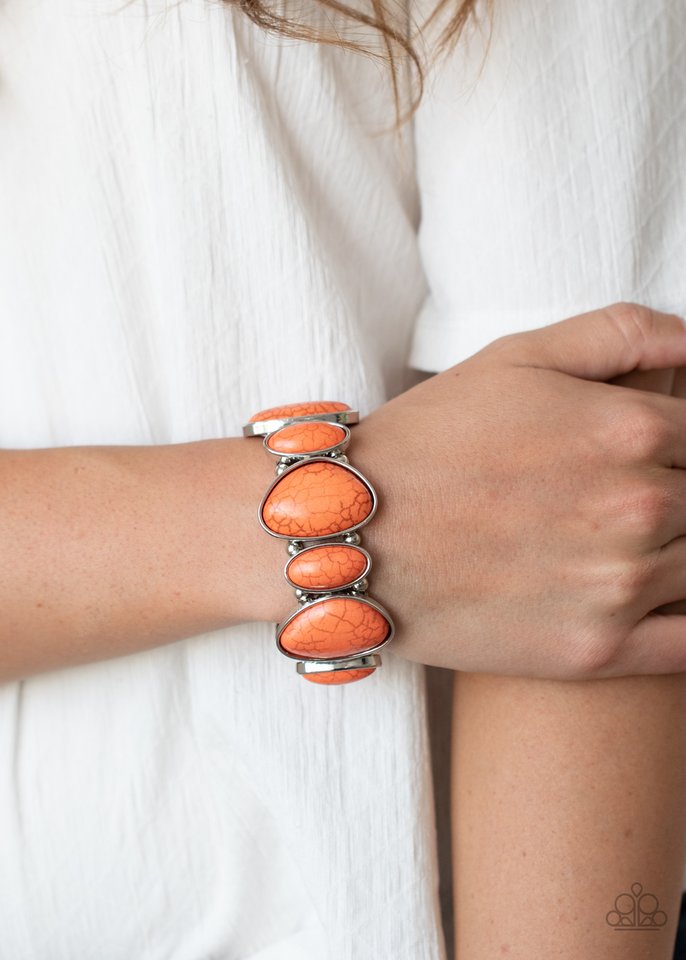 Feel At HOMESTEAD - Orange - Paparazzi Bracelet Image