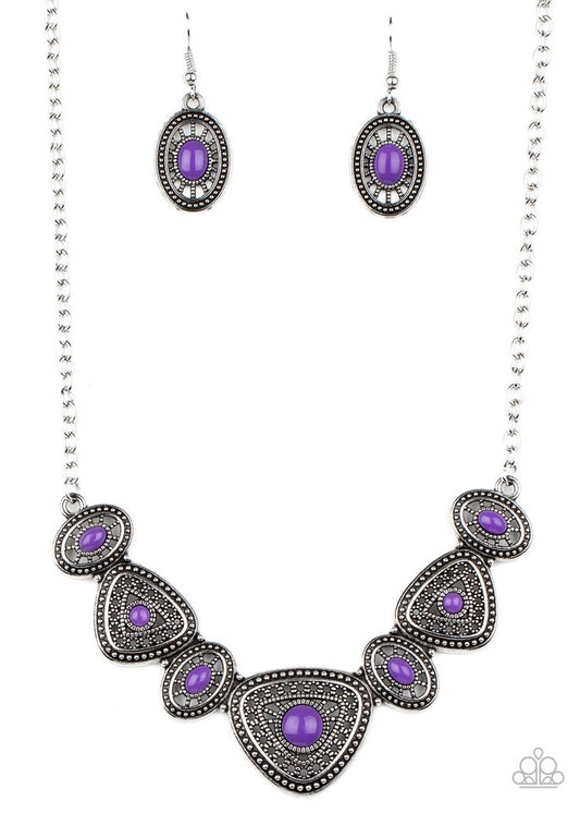 Totally TERRA-torial - Purple - Paparazzi Necklace Image