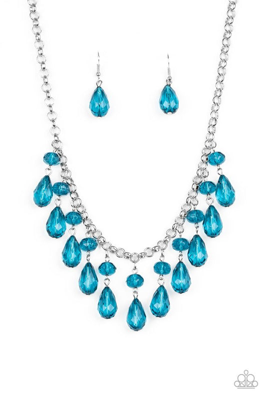 Crystal Enchantment - Blue - Paparazzi Necklace Image