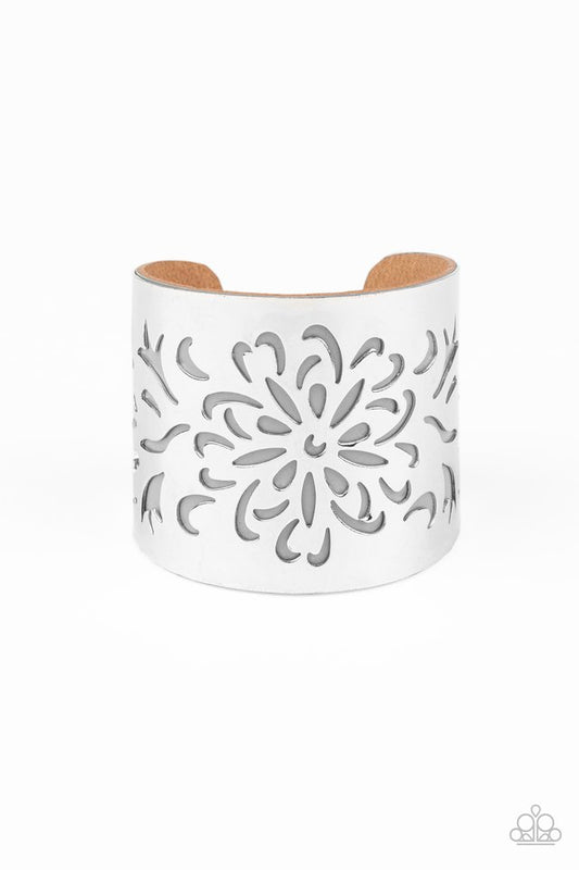 Get Your Bloom On - Silver - Paparazzi Bracelet Image