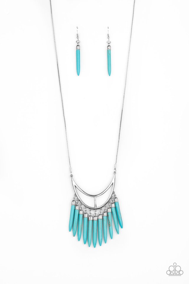 Stone Age A-Lister - Blue - Paparazzi Necklace Image