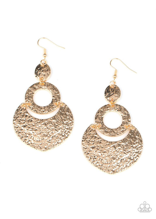 Shimmer Suite - Gold - Paparazzi Earring Image