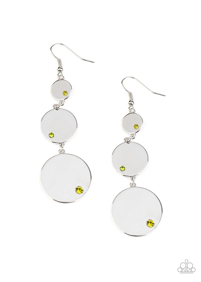 Poshly Polished - Green - Paparazzi Earring Image