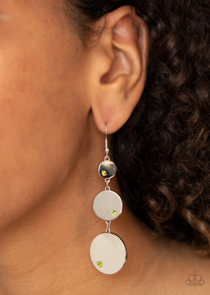 Poshly Polished - Green - Paparazzi Earring Image