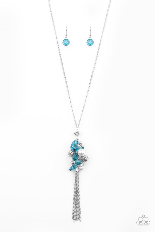 Party Girl Glow - Blue - Paparazzi Necklace Image