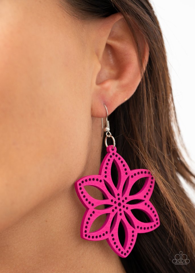 Bahama Blossoms - Pink - Paparazzi Earring Image