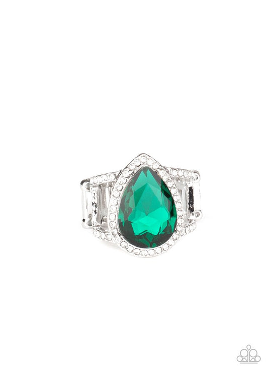 BLINGing Down The House - Green - Paparazzi Ring Image