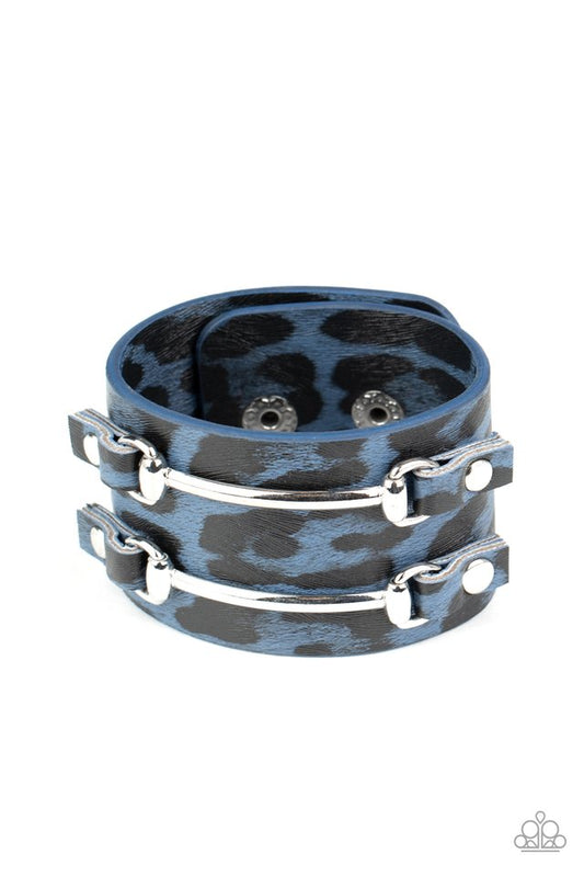 Safari Scene - Blue - Paparazzi Bracelet Image