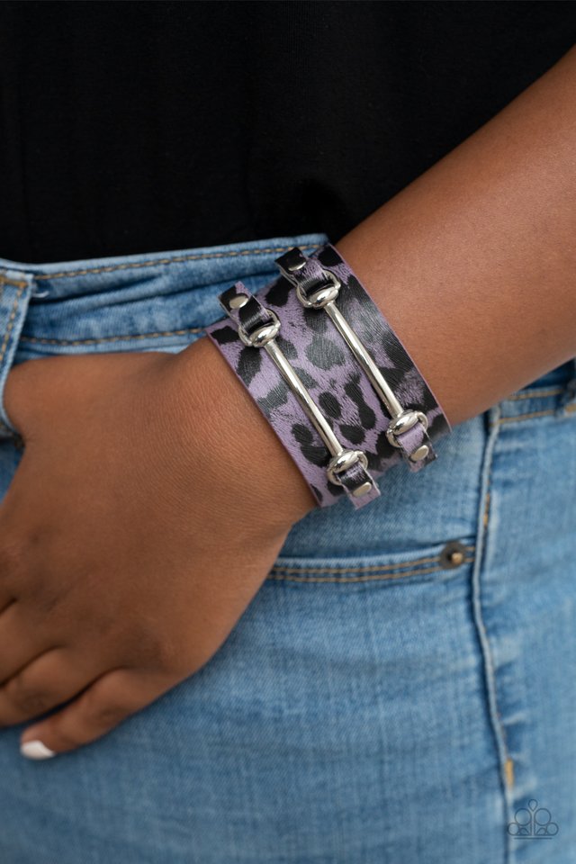 Safari Scene - Purple - Paparazzi Bracelet Image