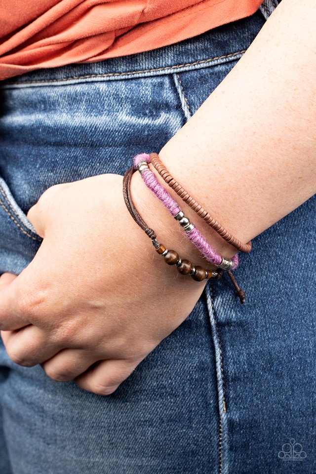 Totally Tiki - Purple - Paparazzi Bracelet Image