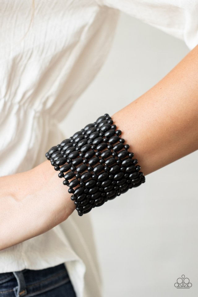 Way Down In Kokomo - Black - Paparazzi Bracelet Image