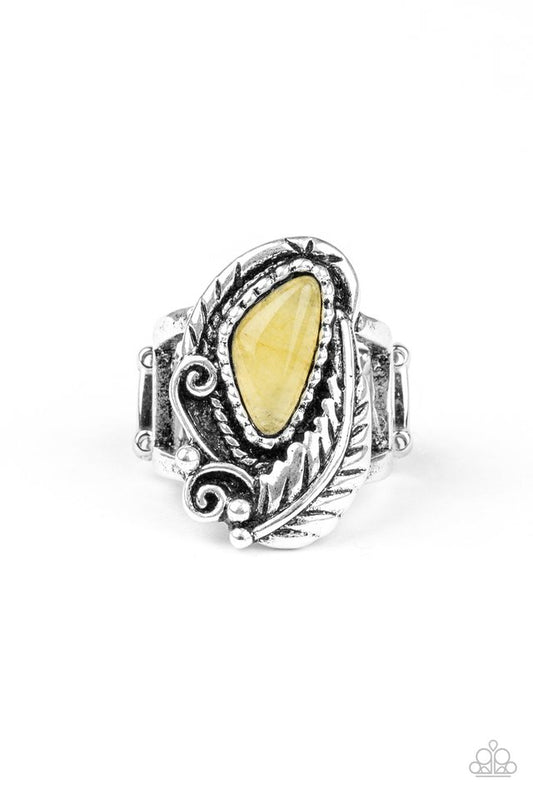 Palm Princess - Yellow - Paparazzi Ring Image