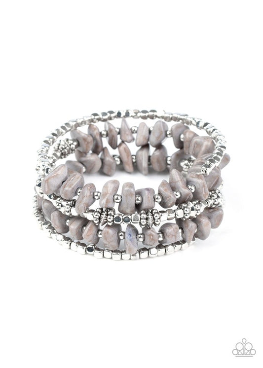 Rockin Renegade - Silver - Paparazzi Bracelet Image