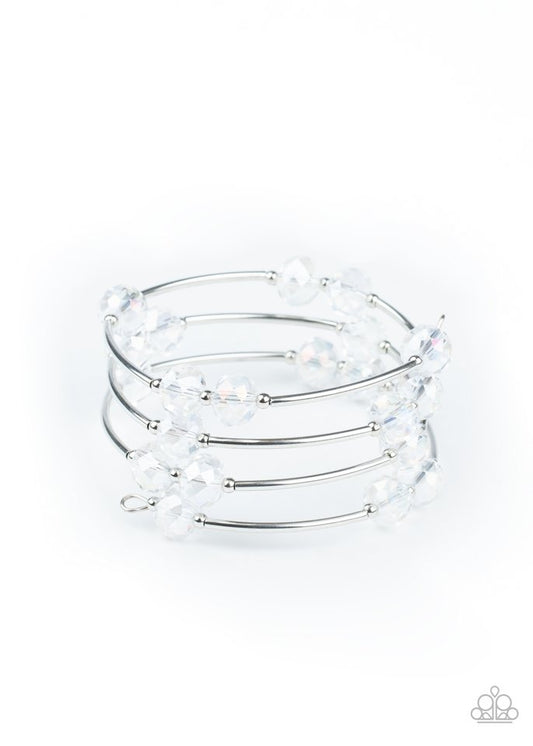 Dreamy Demure - White - Paparazzi Bracelet Image