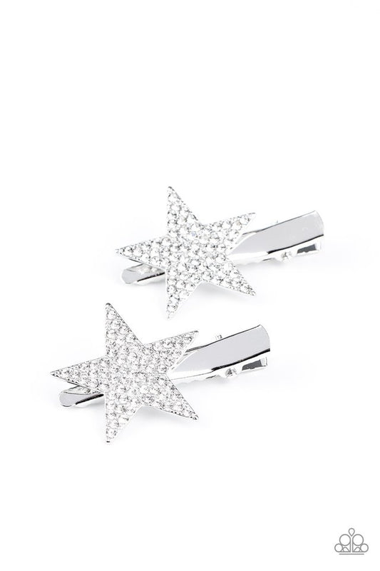 Give Me a Head-STARt - White - Paparazzi Hair Accessories Image