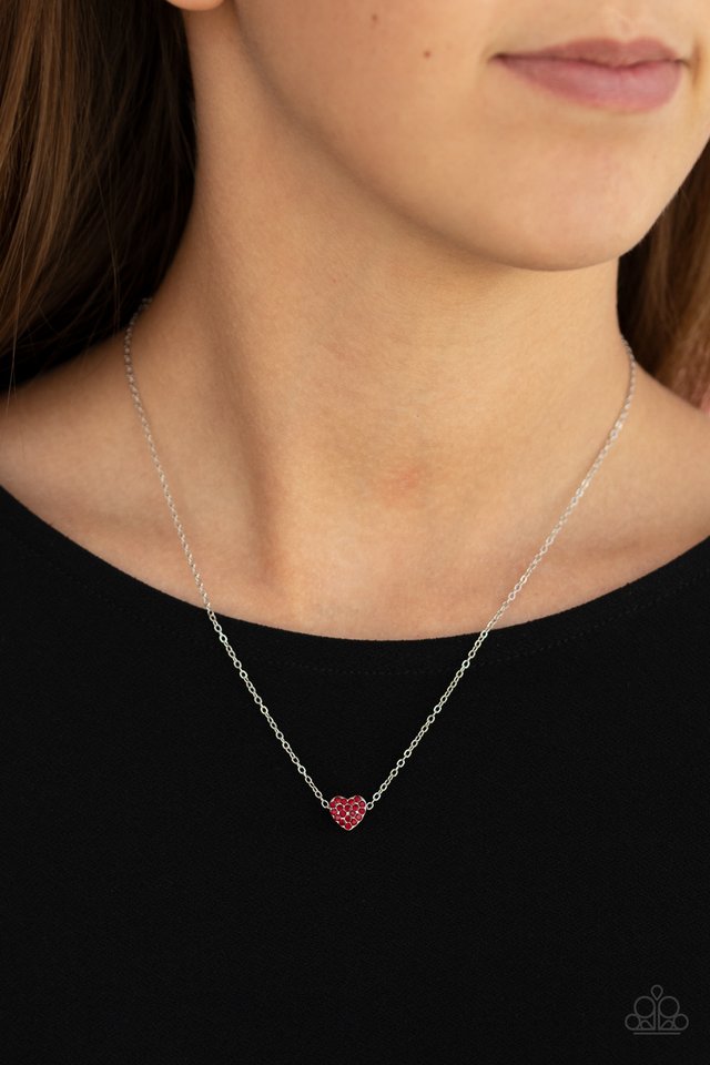Hit Em Where It HEARTS - Red - Paparazzi Necklace Image